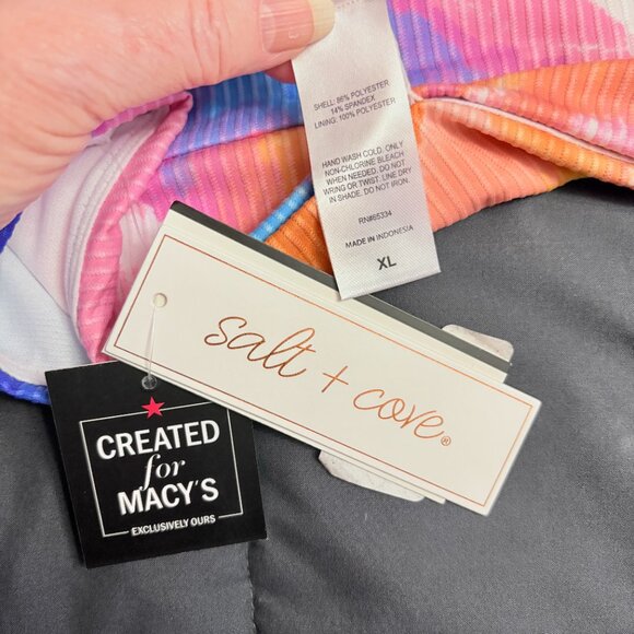 Salt + Cove Tie-Dyed Bikini Bottoms, Created for Macy's - Size: XL- NWT - Picture 6 of 12